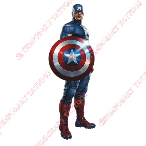 Captain America Customize Temporary Tattoos Stickers NO.80